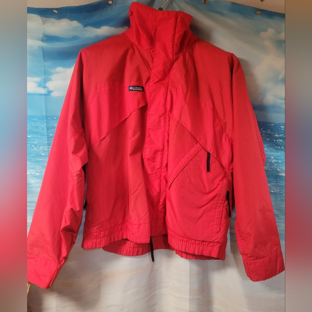 Vintage Columbia Red Whirlibird Jacket Mens Size Medium Shell only